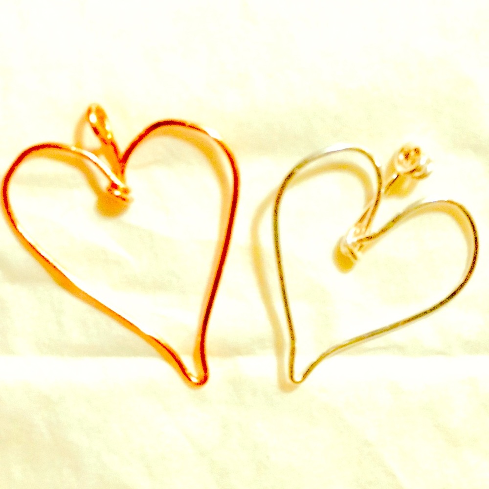 Copper& Silver Hearts not for sale